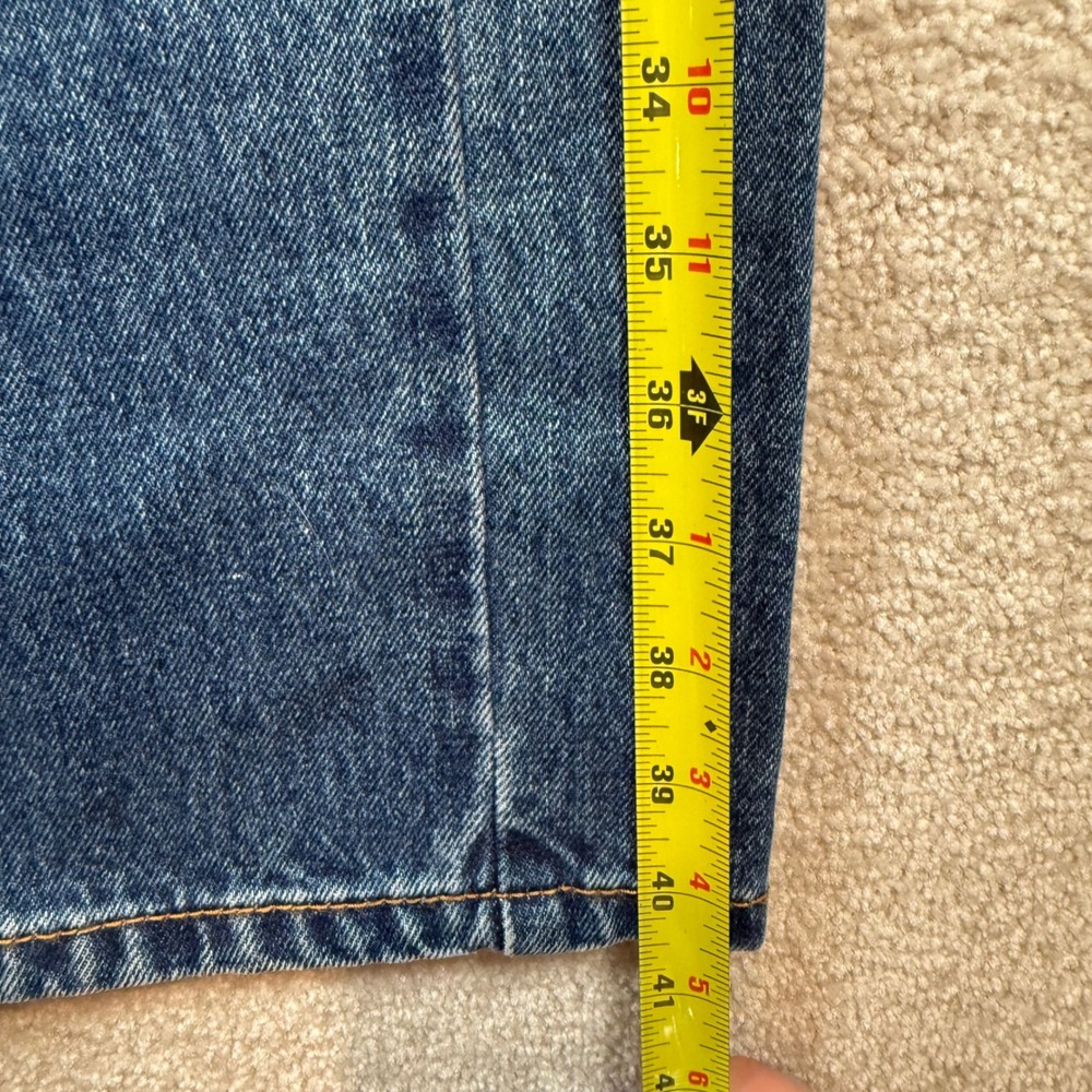 NEW Levis 505 Regular Fit Jeans Mens 38x30 Blue Straight Leg Denim - Picture 8 of 9